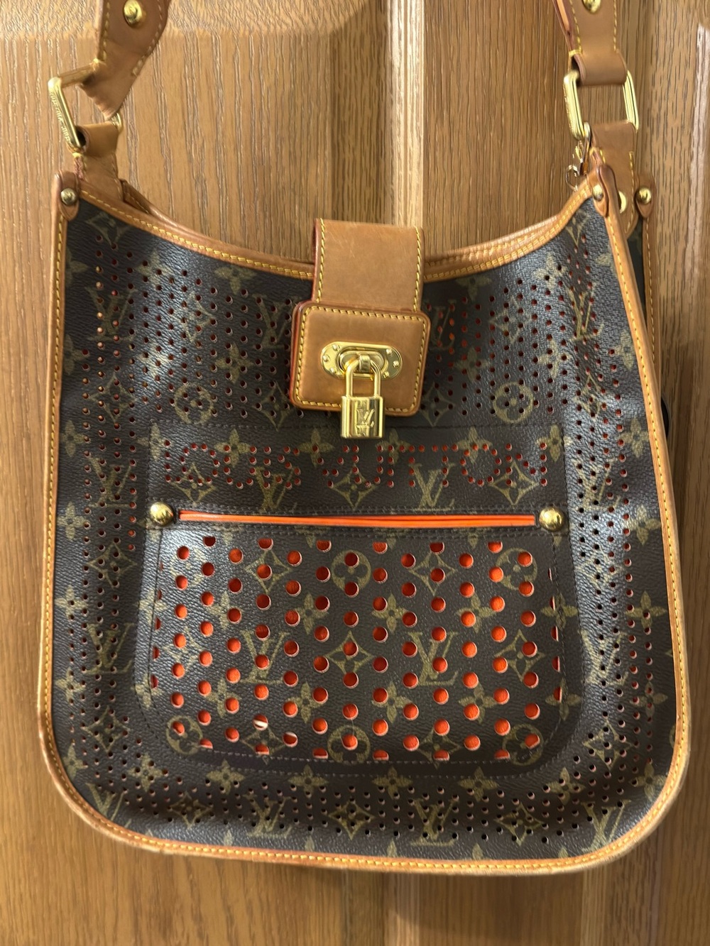 Louis Vuitton Musette Monogram Perforated Shoulder - Orange